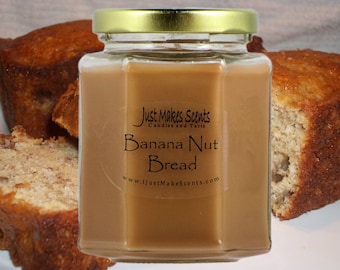 Banana Nut Bread Scented Soy Candle - Blended Soy Candles