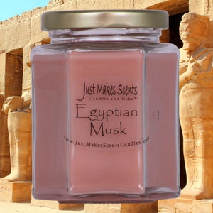 Egyptian Musk Blended Soy Candle - Scented Soy Candles - Egyptian Musk