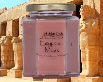 Egyptian Musk Blended Soy Candle - Scented Soy Candles - Egyptian Musk
