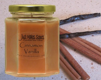 Cinnamon Vanilla Blended Soy Candle - Cinnamon Vanilla Soy Candles from Just Makes Scents