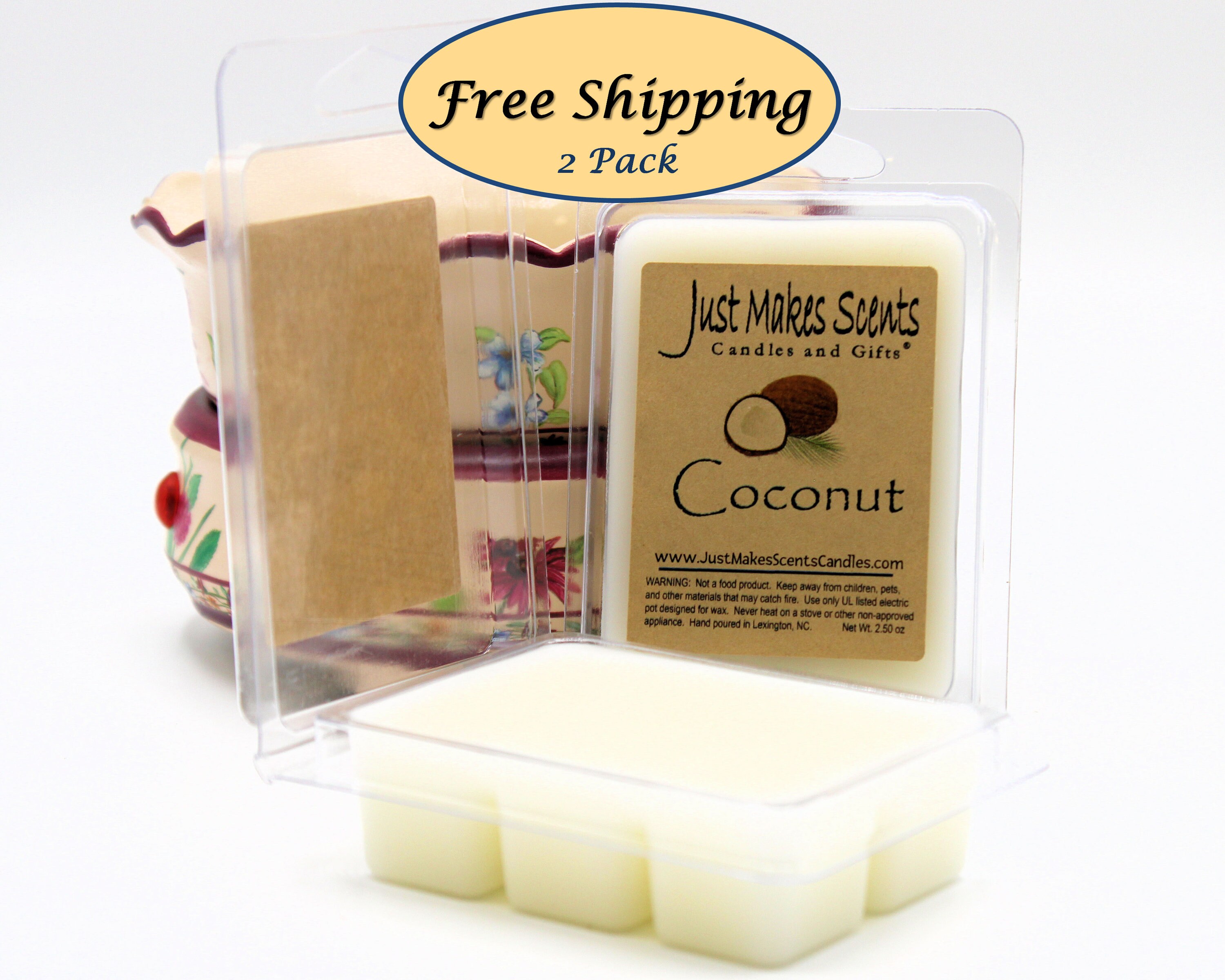 Clove Scented Wax Melts 2 Pack With FREE SHIPPING Scented Soy Wax Cubes  Compare to Scentsy® Wax Bars 