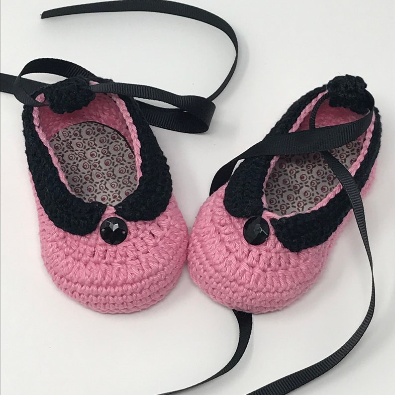 3 Handmade Baby shoes in crochet, each one is a special beautiful gift for newborn image 4