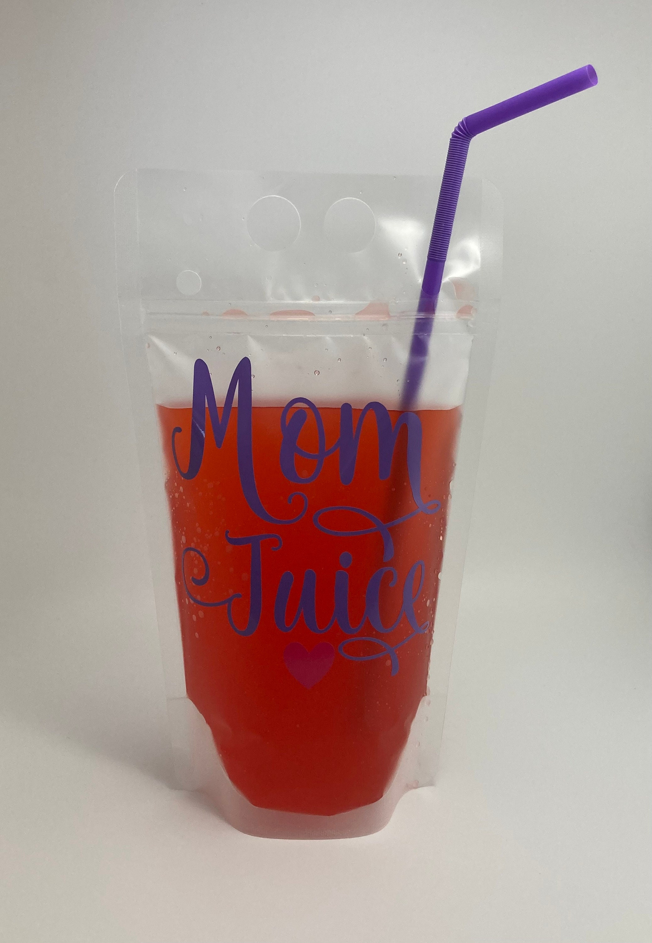 Mom Juice Reusable Drink Pouch Alcohol Pouches Beach Etsy