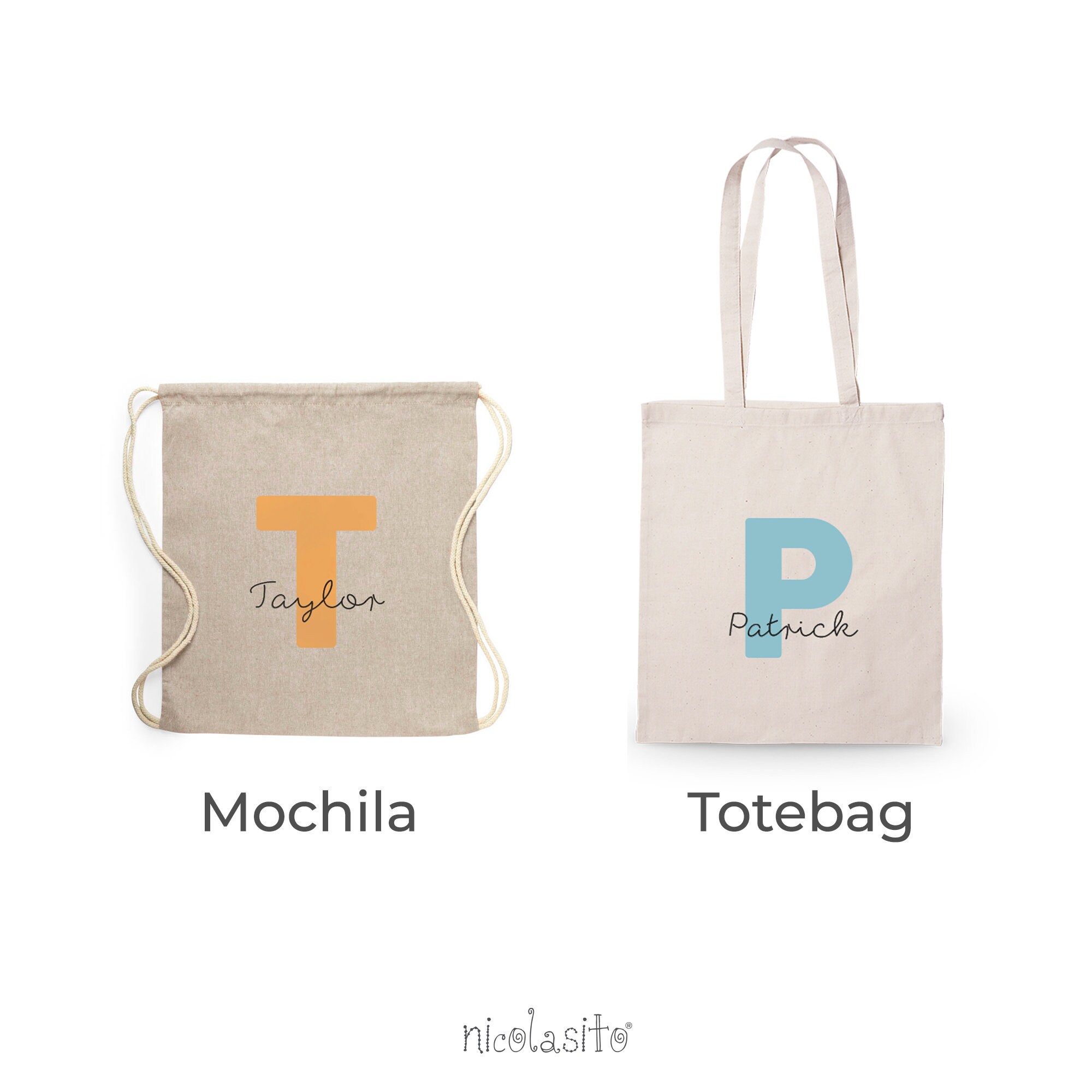 Zaini personalizzati con iniziale e nome. Zaini al quarzo per | Etsy Italia