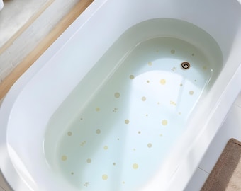 Non-Slip Vinyl Stickers for Bathtubs and Showers – 90 Child Safety Stickers | Decorative Bubble Design for Bathroom (Kids/Adults)