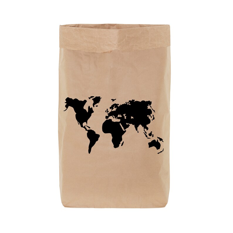 Paper Bags to Store Toys. World Map Paper Bags to Store Toys. Etsy
