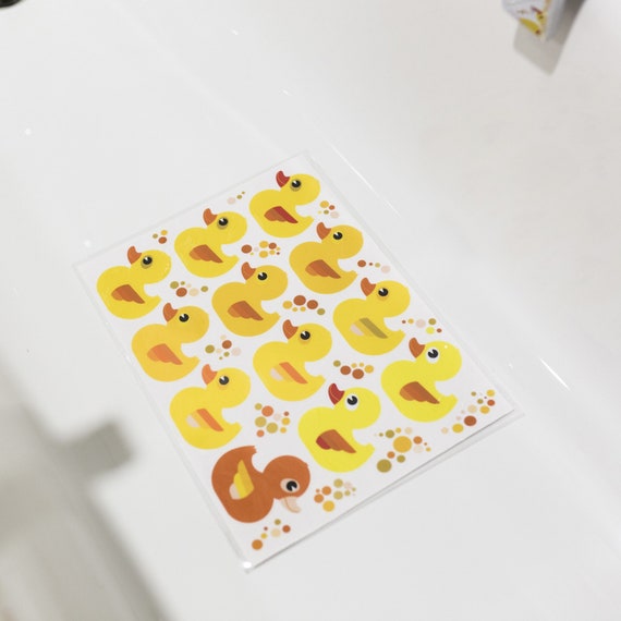 Antideslizantes para bañeras de Patitos. Pegatinas antideslizantes