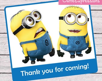 Minions Geburtstag Party Goody Tasche Etiketten, despicable Me Gefälligkeiten, despicable Mich behandeln Taschen, druckbare Etiketten, Minion Geburtstag Dekorationen, Taschen