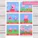 Peppa Pig Birthday - Goody Bag Labels, Peppa Pig Party Decoration ...
