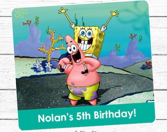 SpongeBob Birthday - Goody Bag Labels