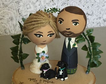 Custom wedding cake topper