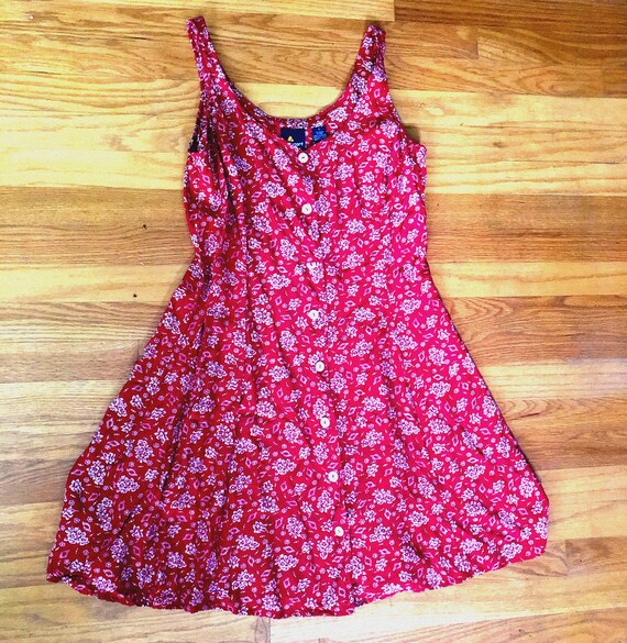 90s Red Lizsport Sundress