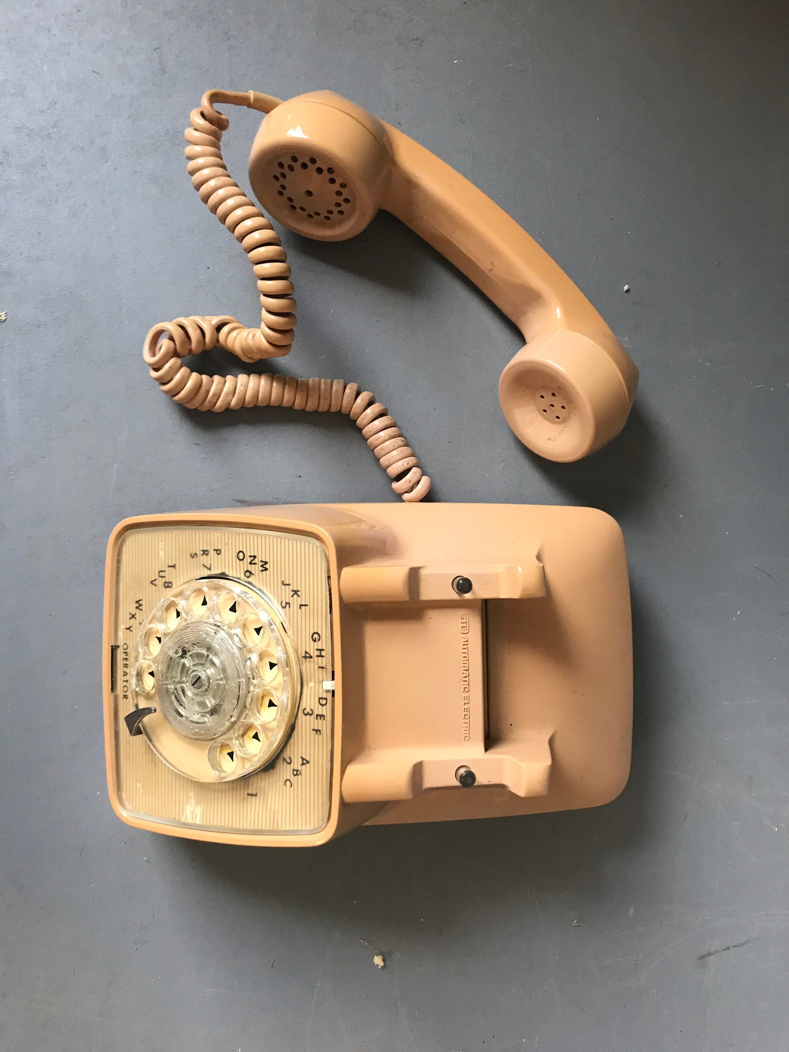 Vintage GTE Tabletop Rotary Telephone Soft Pastel Cream Etsy