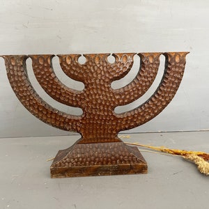 Vintage Scandinavian Candelabra Hand-carved Brutalist Style | Mid Century Modern Rustic Candle Holders Minimalist Nordic Decor