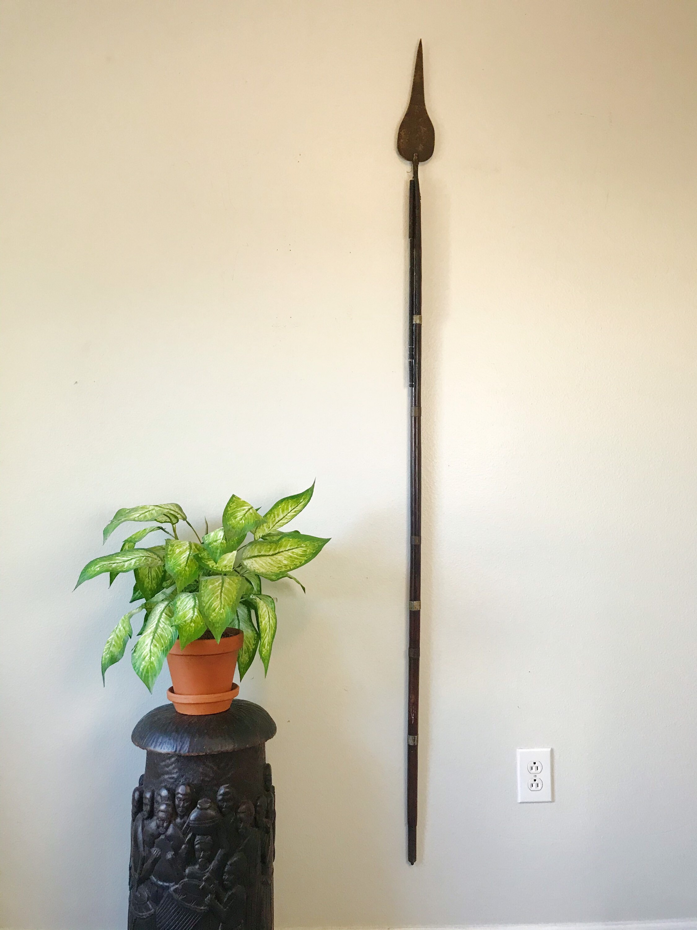 Vintage African Asian Tribal Spear Wall Hanging African Art Etsy UK