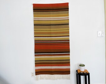 Vintage Finnish Wool Tapestry: Mid-Century Modern Woven Wall Hanging