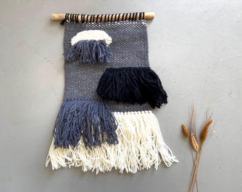 Vintage Finnish Tapestry: Mid-Century Modern Woven Wall Textile