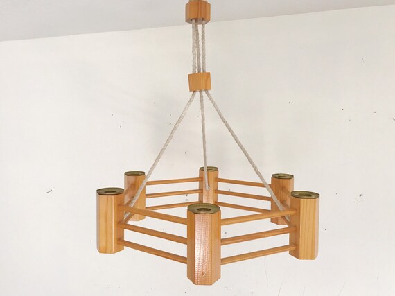 Vintage Scandinavian Ceiling Hanging Candle Holder Chandelier Etsy