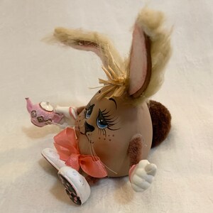 THE MARCH HARE Alice in Wonderland/HandmadeCeramicCollectible/LewisCarroll/BookLoverGift/TeaPartyDecor/HostessGift/GirlsBDayParty/CakeTopper image 3
