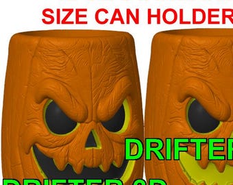 Pumpkin-Jack O Lantern Themed 12 Oz Standard Can Holder