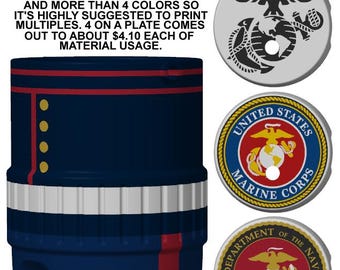 Marine Corp Themed 12 oz Standard Can Holder