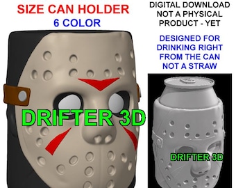 Jason 12 Oz Standard Size Can Holder - 6 Color -Digital Download
