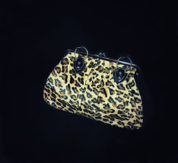 Vintage LUX DE VILLE - leopard print purse, y2k - image 3