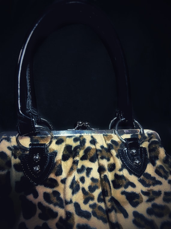 Vintage LUX DE VILLE - leopard print purse, y2k - image 6