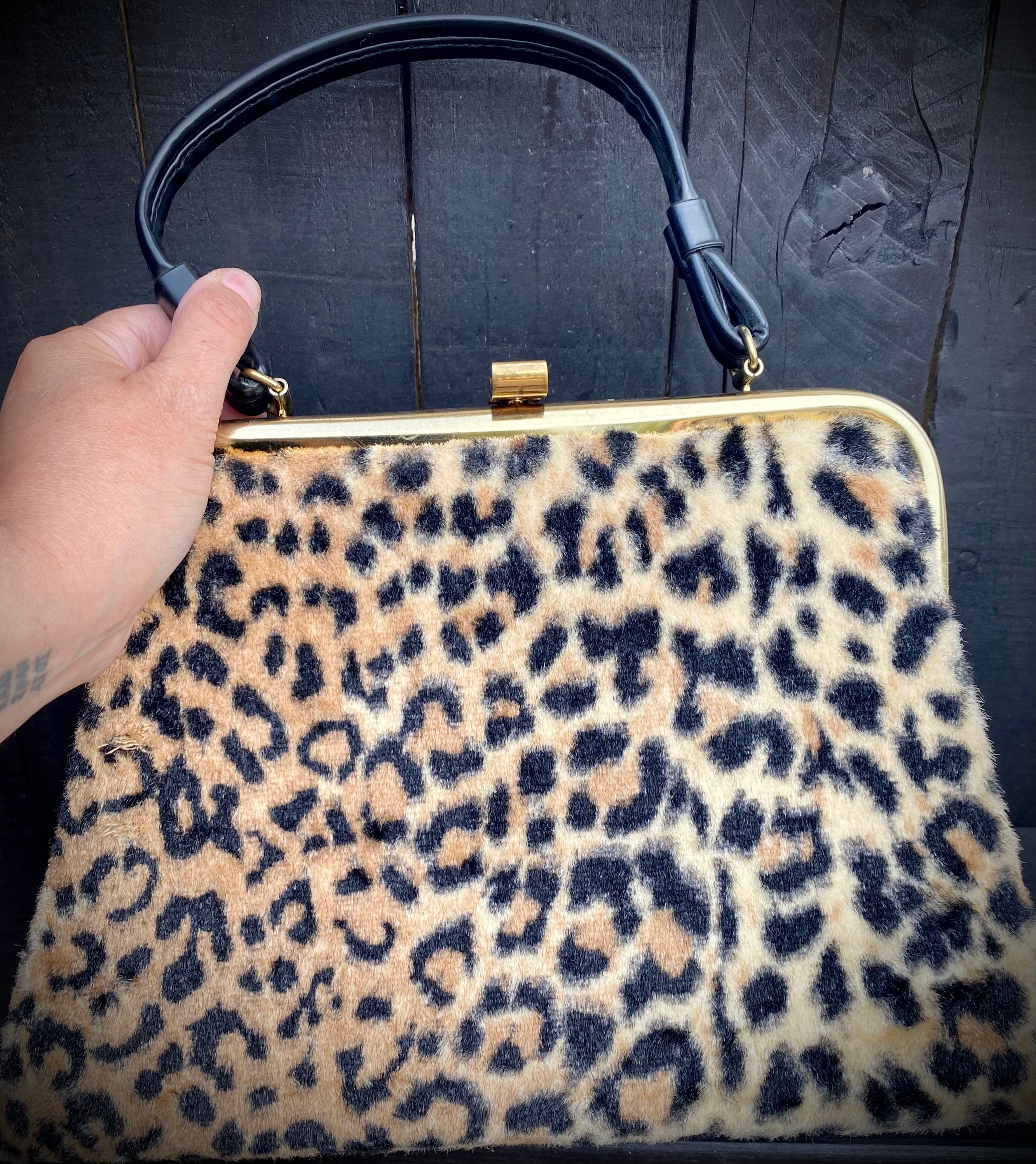 Leopard Purse Organizer & Cosmetic Bag Set – Linea Luxe