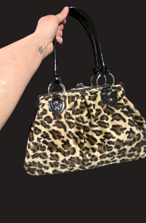Vintage LUX DE VILLE - leopard print purse, y2k - image 2