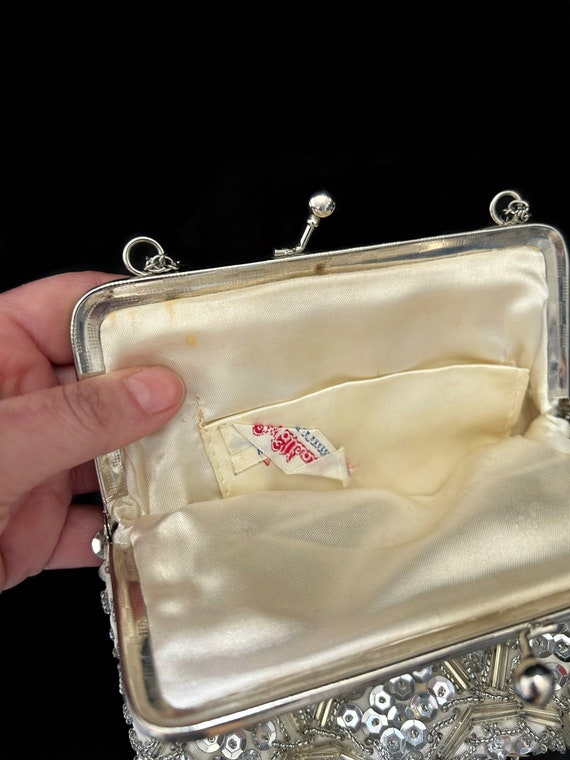 MIDCENTURY evening purse | Vintage purse with seq… - image 7
