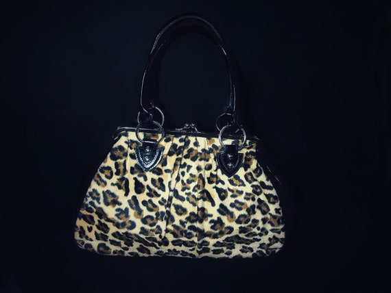 Vintage LUX DE VILLE - leopard print purse, y2k - image 1
