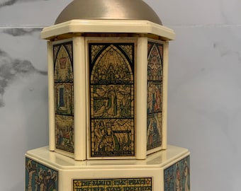 Vintage Swiss Harmony "The Roundelay" Music Box – Catholic Lipstick Vanity Carousel