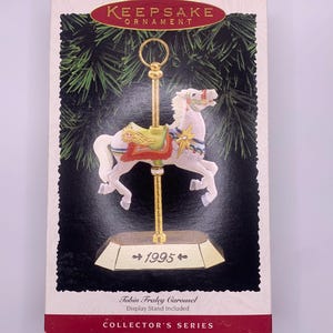 1995 Hallmark Keepsake Tobin Fraley Carousel Ornament – Vintage Ornament