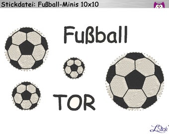 Embroidery file football minis 10x10 embroidery pattern