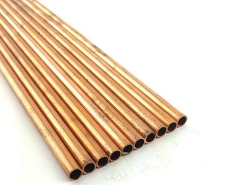 Drawn Copper Tube Alloy 102 7/16" (.441" ) OD X .315" X 6" Long