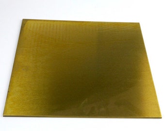 Brass Sheet / Plate Alloy 260 3/16" (.187) x 4" x 4"