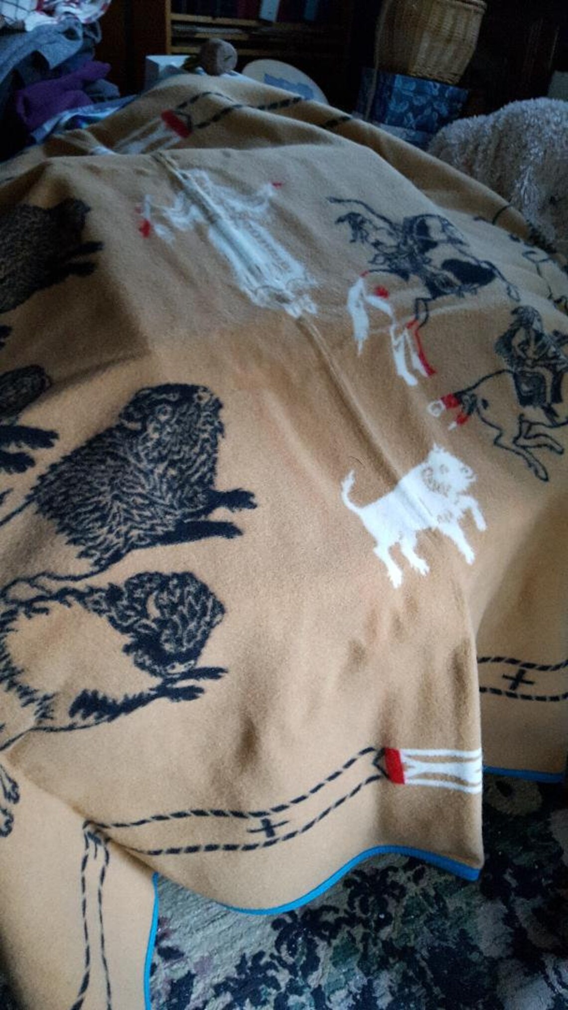 Pendleton White Buffalo Calf Woman Legendary Wool Blanket RARE Etsy