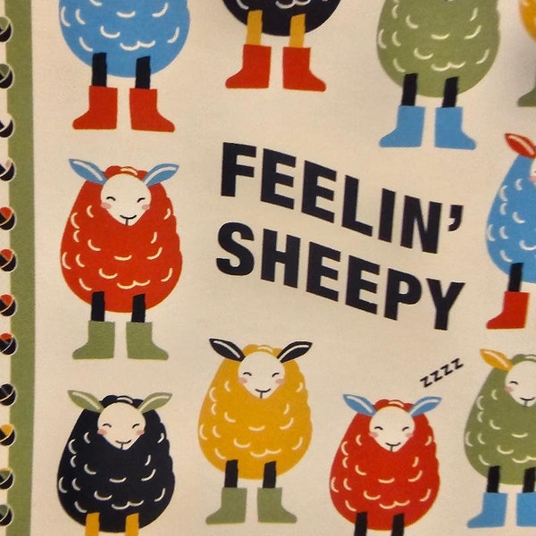 Very cute sheep anti-pill fleece panel 48 X 60