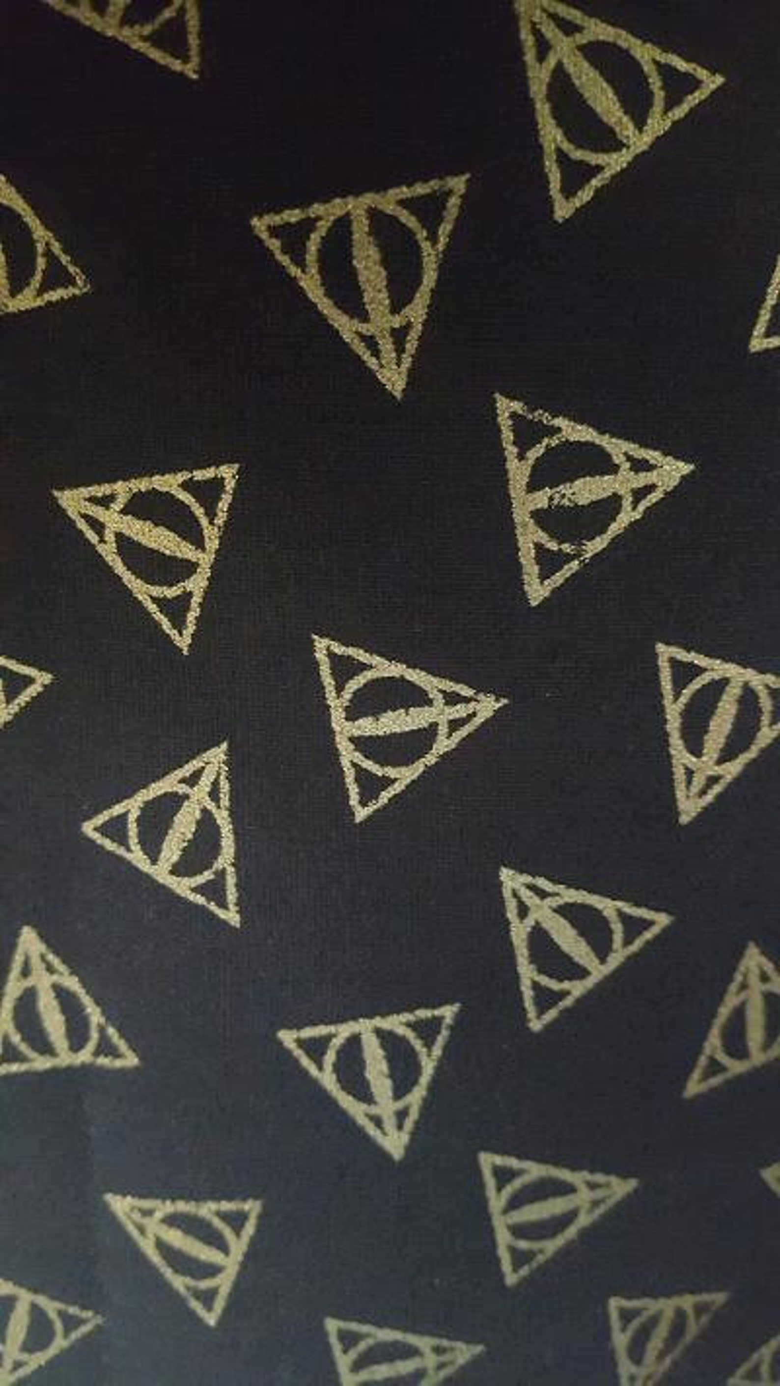 Harry Potter Cotton Fabric by the Yard Black Gold Metallic Etsy