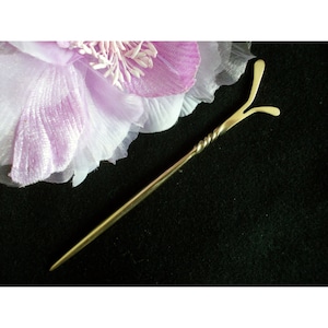 Brass hair stick - hair accessories - brass hair pin