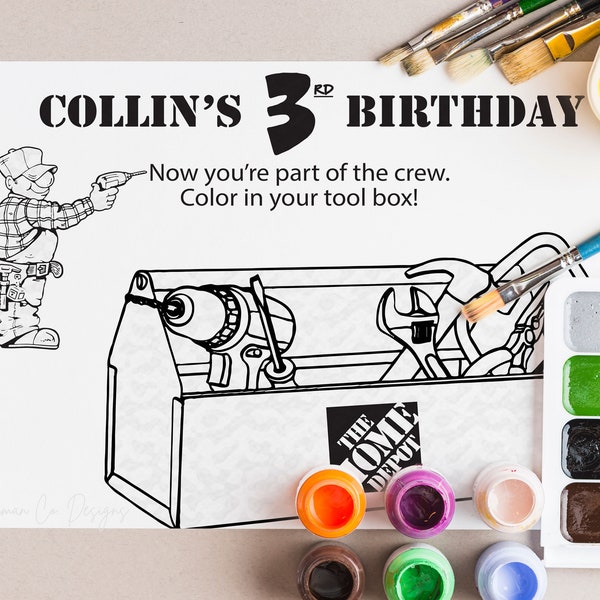 Home Depot Coloring Page INSTANT DOWNLOAD