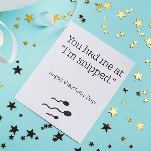 Vasectomy Cupcake Topper Etsy