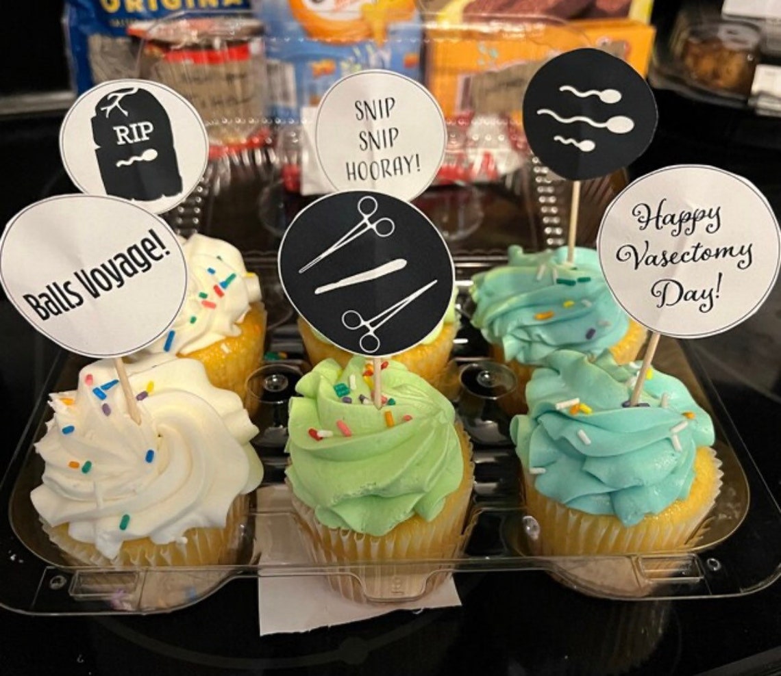 Vasectomy Cake Topper Printable Etsy