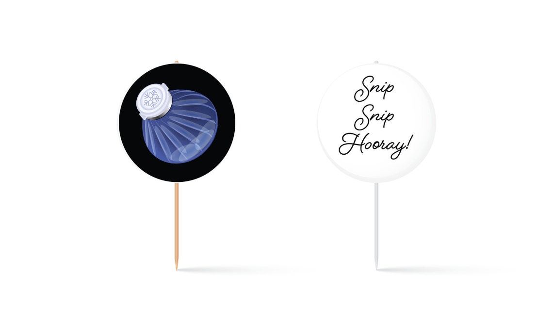 Vasectomy Cake Topper Cupcake Toppers Vasectomy Gift Etsy