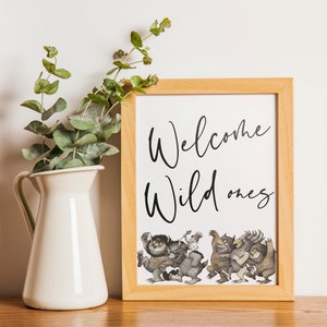 Welcome Wild Ones Printable Sign