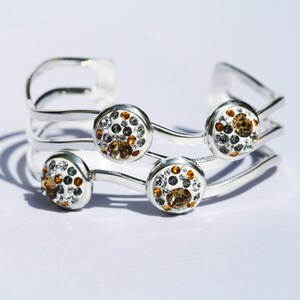 Swarovski Crystals Golden Wave Bracelet