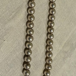 Vintage Sterling Silver Ball Necklace