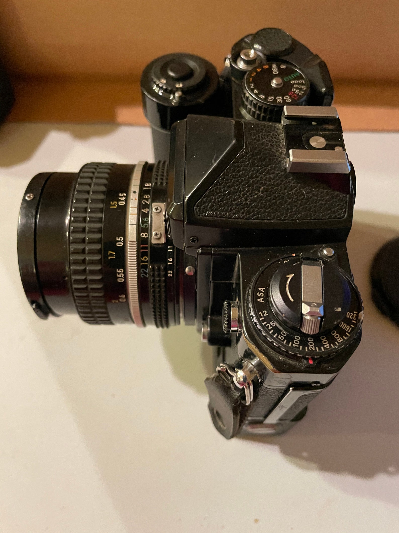 Nikon FE Black 35mm SLR Film Camera Body W/md12 Etsy