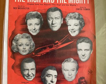 The High and The Mighty 1954 Sheet Music